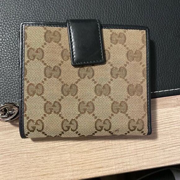 Gucci canvas French square wallet - Picture 1 of 11